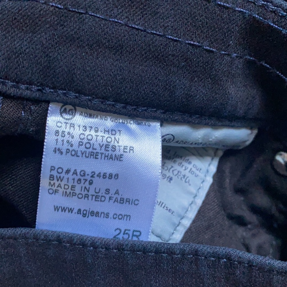 AG Jeans Black “The Farrah Skinny” Size 25R - Picture 5 of 11